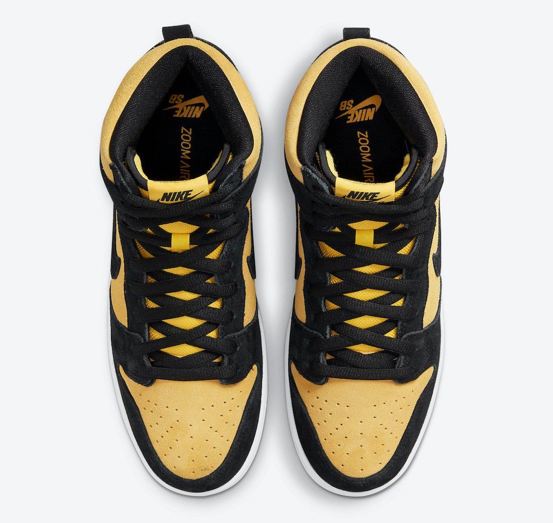 Nike SB Dunk High Pro Reverse Golden Rod -  DB1640 001