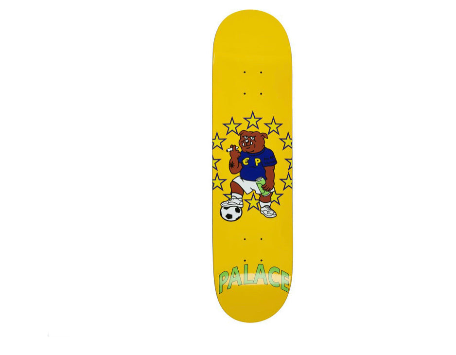 Palace Bulldog Skateboard Deck Yellow 8.1"