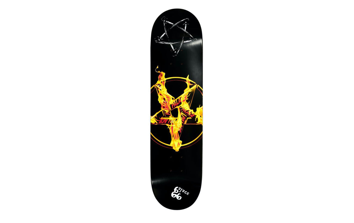 Palace Pentagram Skateboard Deck Black 8.1"