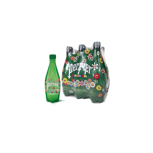 Perrier x Takashi Murakami 500ml 6 Pack Limited  KaiKai Kiki Edition Bottles