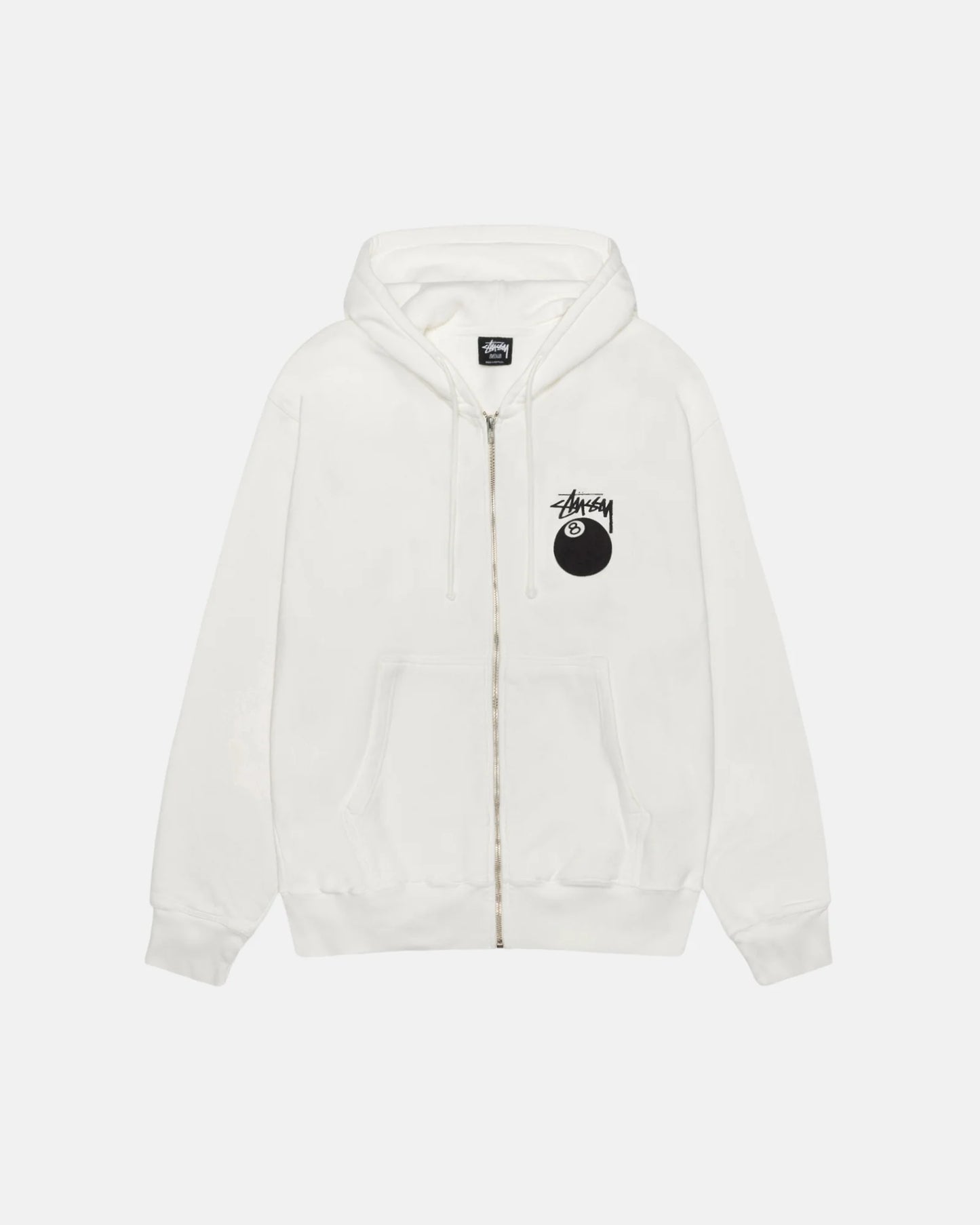 Stüssy 8 Ball Zip Hoodie Pigment Dyed Natural