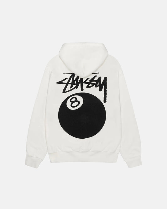 Stüssy 8 Ball Zip Hoodie Pigment Dyed Natural