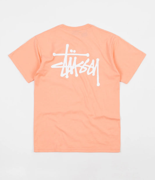 Stüssy Basic Tee Shirt Salmon