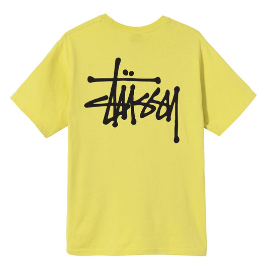 Stüssy Basic Tee Shirt Lemon Black