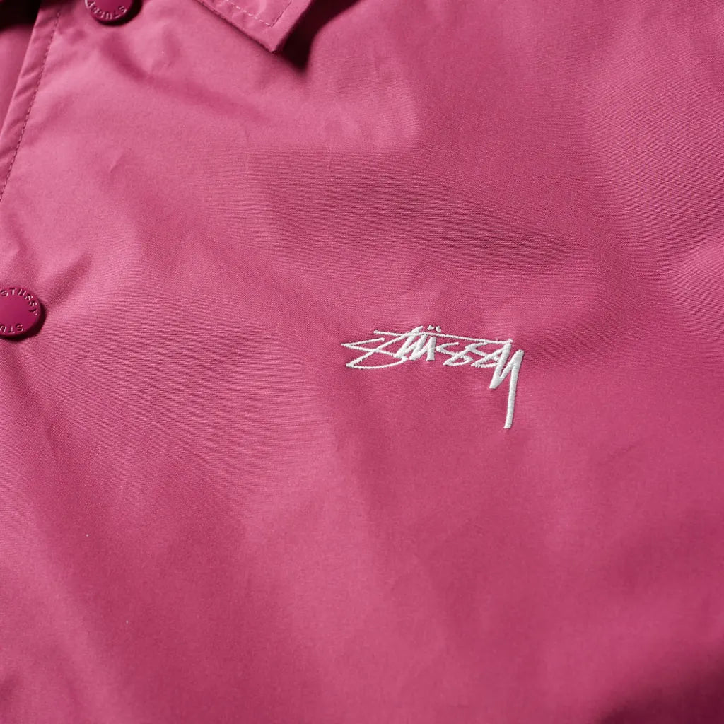 Stüssy Cruize Coaches Jacket Berry