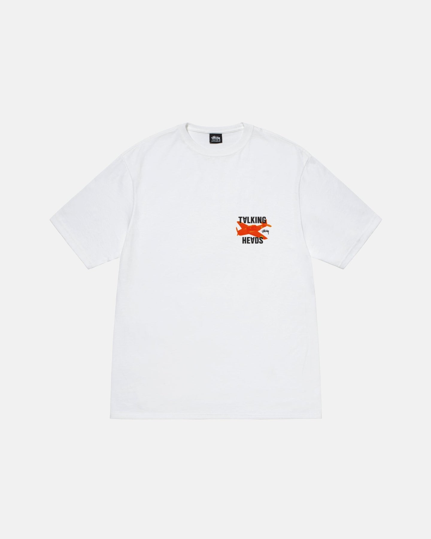 Stüssy Talking Heads Remain in Light Album Cover Tee Shirt White