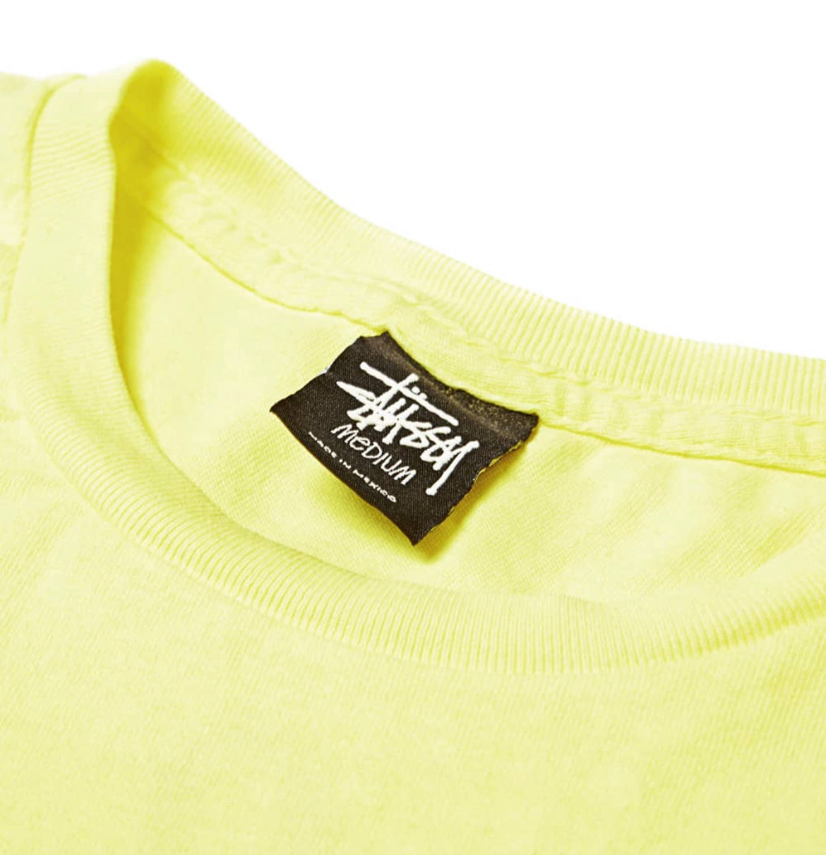 Stüssy World Tour Tee Shirt Pale Yellow