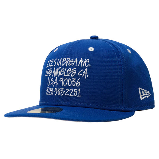 Stussy x New Era L.A. Chapter Store Blue Fitted New Era Cap