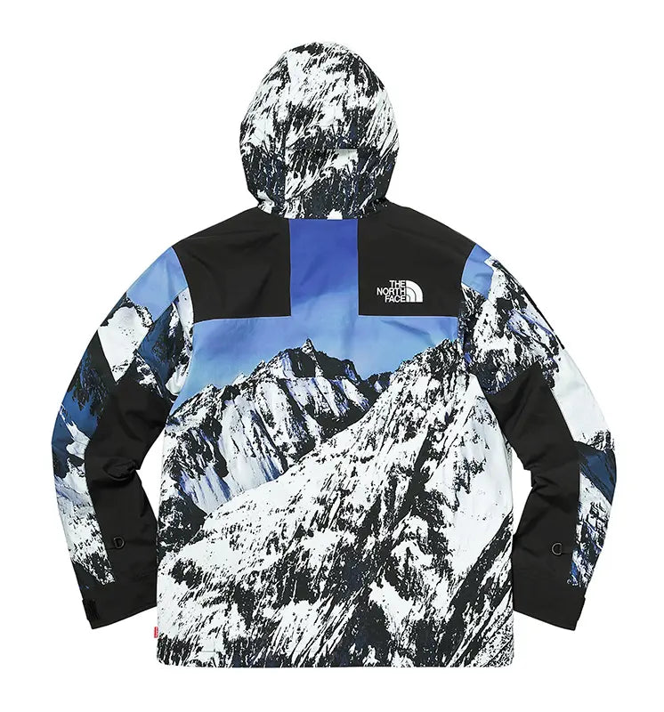 Supreme x The North Face Mountain Parka Blue White