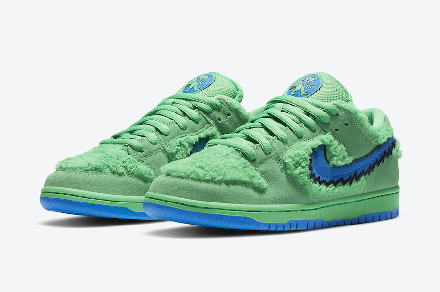 Nike SB Dunk Low Pro QS Grateful Dead Dancing Bears Green Spark - CJ5873 300