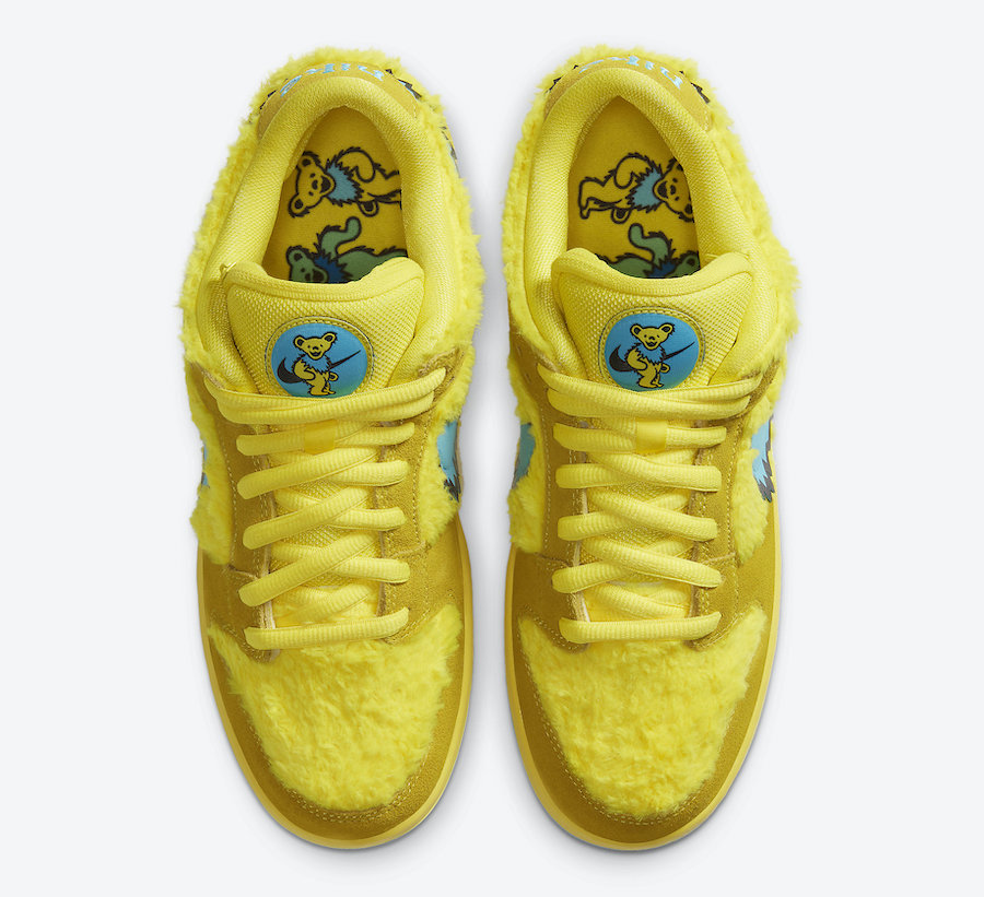 Nike SB Dunk Low Pro QS Grateful Dead Dancing Bears Opti Yellow - CJ5378 700