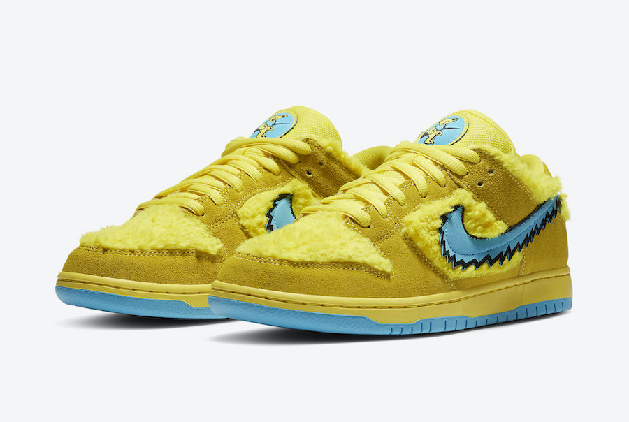 Nike SB Dunk Low Pro QS Grateful Dead Dancing Bears Opti Yellow - CJ5378 700