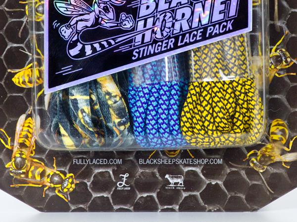 Fully Laced x Black Sheep Skate Shop Nike SB Black Hornet Special Laces 3 Pack